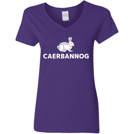 T-Shirts Purple / S Caerbannog Women's V-Neck T-Shirt