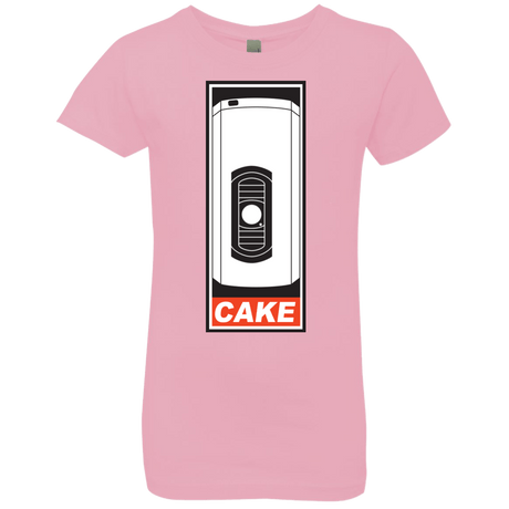 T-Shirts Light Pink / YXS Cake is a Lie Girls Premium T-Shirt