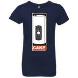 T-Shirts Midnight Navy / YXS Cake is a Lie Girls Premium T-Shirt
