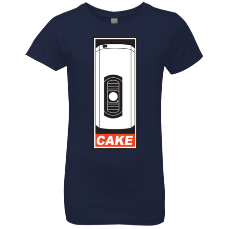 T-Shirts Midnight Navy / YXS Cake is a Lie Girls Premium T-Shirt