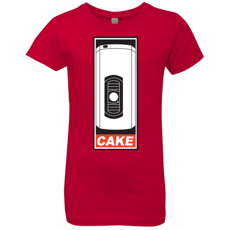 T-Shirts Red / YXS Cake is a Lie Girls Premium T-Shirt
