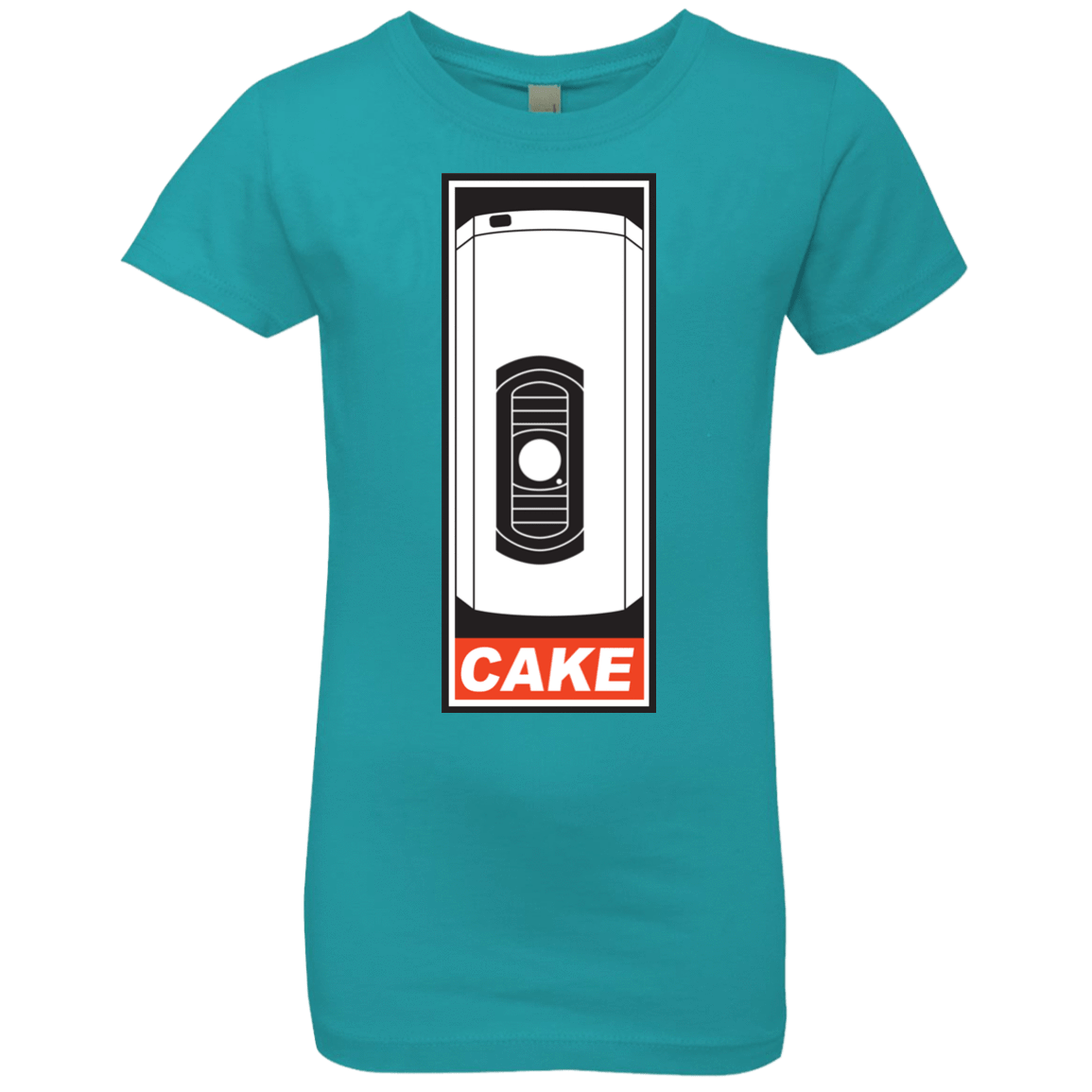T-Shirts Tahiti Blue / YXS Cake is a Lie Girls Premium T-Shirt