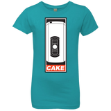 T-Shirts Tahiti Blue / YXS Cake is a Lie Girls Premium T-Shirt