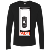 T-Shirts Black / Small Cake is a Lie Men's Premium Long Sleeve