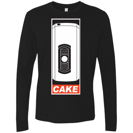 T-Shirts Black / Small Cake is a Lie Men's Premium Long Sleeve