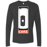 T-Shirts Heavy Metal / Small Cake is a Lie Men's Premium Long Sleeve