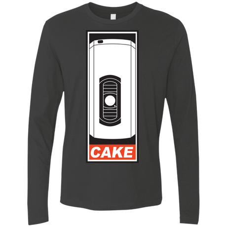 T-Shirts Heavy Metal / Small Cake is a Lie Men's Premium Long Sleeve