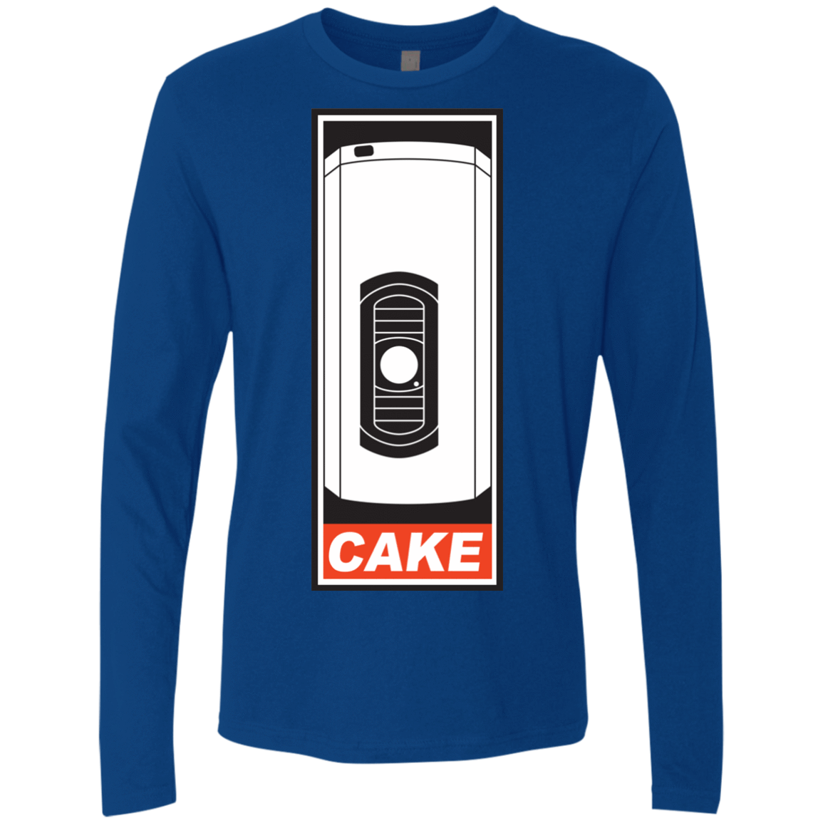 T-Shirts Royal / Small Cake is a Lie Men's Premium Long Sleeve