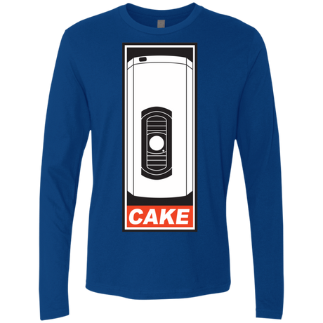T-Shirts Royal / Small Cake is a Lie Men's Premium Long Sleeve