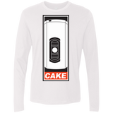 T-Shirts White / Small Cake is a Lie Men's Premium Long Sleeve