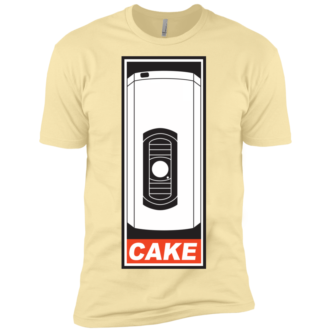 T-Shirts Banana Cream / X-Small Cake is a Lie Men's Premium T-Shirt