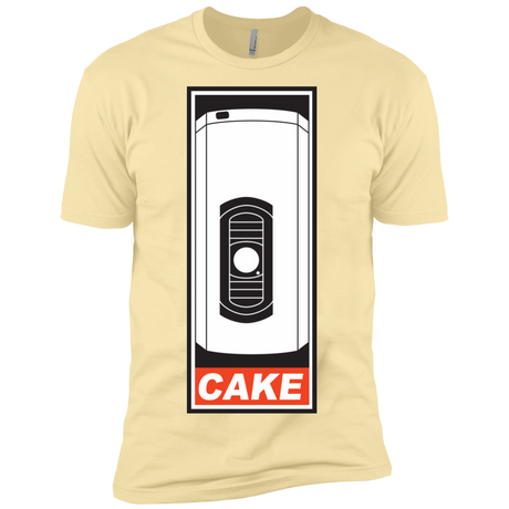 T-Shirts Banana Cream / X-Small Cake is a Lie Men's Premium T-Shirt