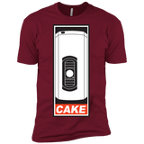 T-Shirts Cardinal / X-Small Cake is a Lie Men's Premium T-Shirt