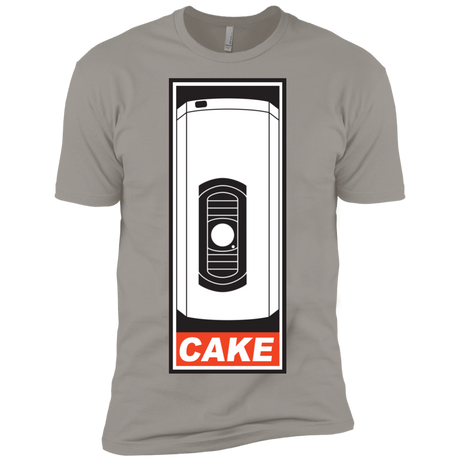 T-Shirts Light Grey / X-Small Cake is a Lie Men's Premium T-Shirt
