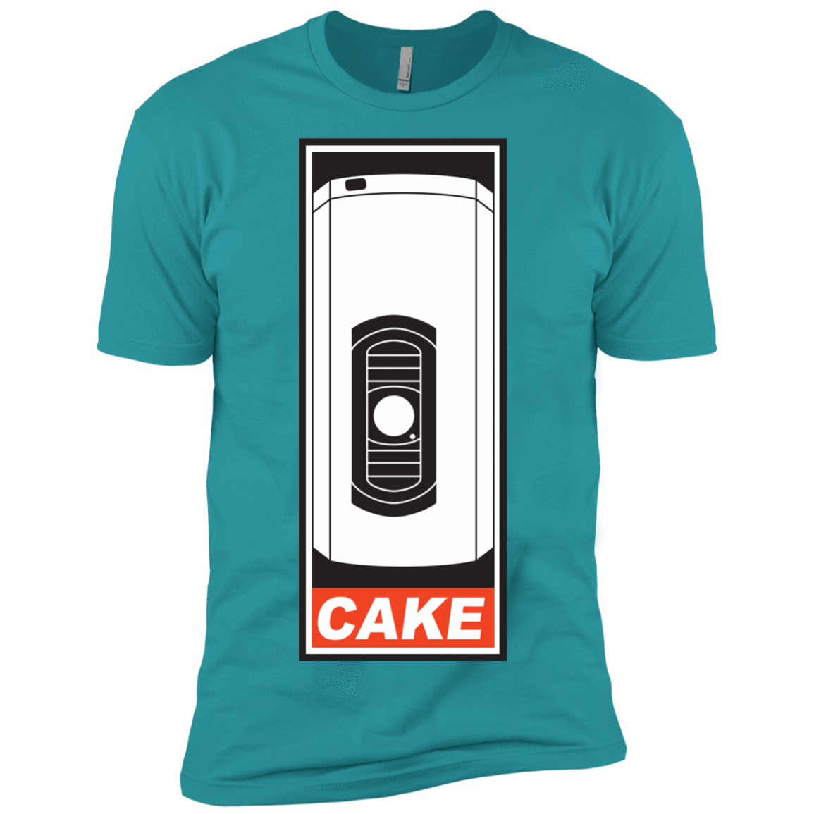 T-Shirts Tahiti Blue / X-Small Cake is a Lie Men's Premium T-Shirt