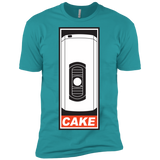 T-Shirts Tahiti Blue / X-Small Cake is a Lie Men's Premium T-Shirt