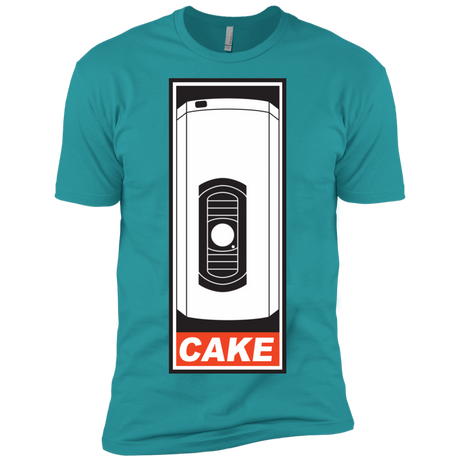 T-Shirts Tahiti Blue / X-Small Cake is a Lie Men's Premium T-Shirt