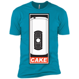 T-Shirts Turquoise / X-Small Cake is a Lie Men's Premium T-Shirt