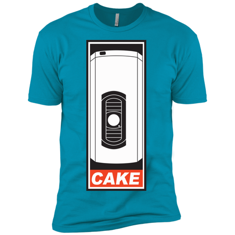 T-Shirts Turquoise / X-Small Cake is a Lie Men's Premium T-Shirt