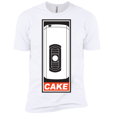T-Shirts White / X-Small Cake is a Lie Men's Premium T-Shirt