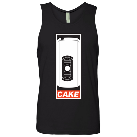 T-Shirts Black / Small Cake is a Lie Men's Premium Tank Top