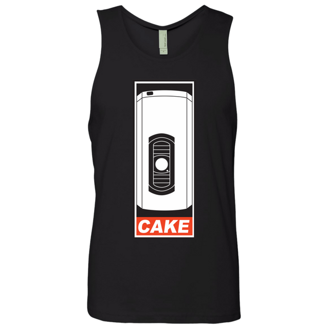 T-Shirts Black / Small Cake is a Lie Men's Premium Tank Top