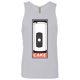 T-Shirts Heather Grey / Small Cake is a Lie Men's Premium Tank Top