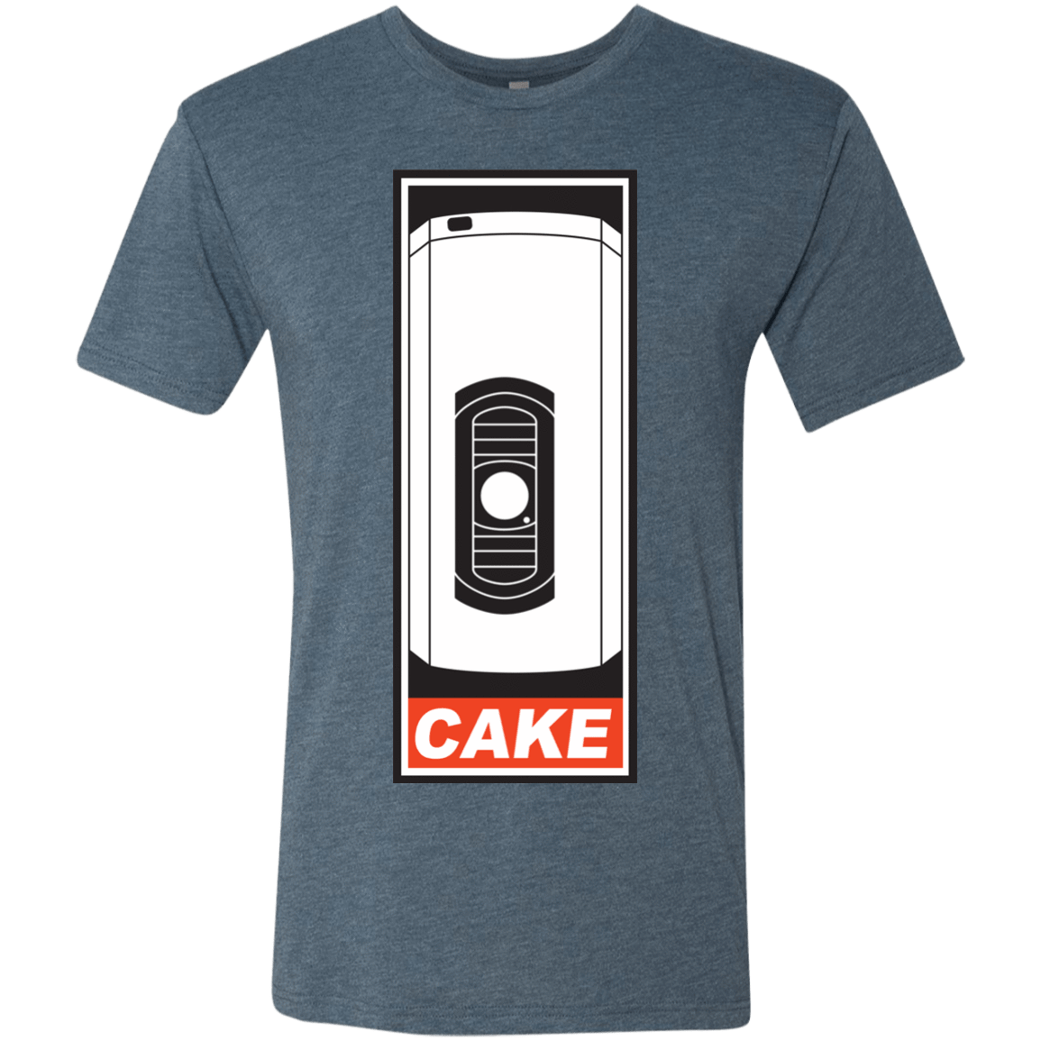 T-Shirts Indigo / Small Cake is a Lie Men's Triblend T-Shirt