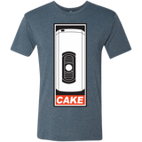 T-Shirts Indigo / Small Cake is a Lie Men's Triblend T-Shirt