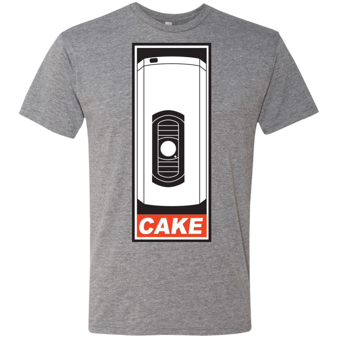 T-Shirts Premium Heather / Small Cake is a Lie Men's Triblend T-Shirt