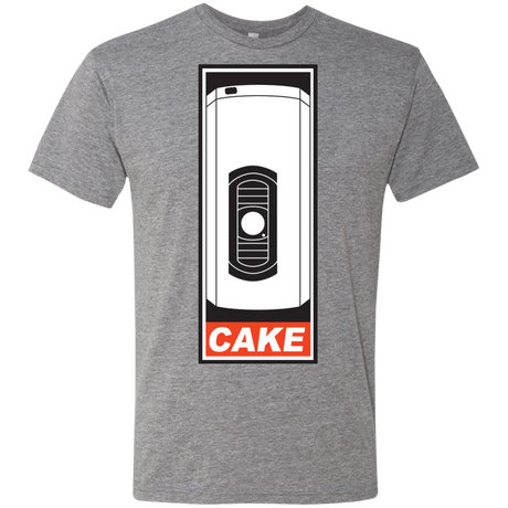 T-Shirts Premium Heather / Small Cake is a Lie Men's Triblend T-Shirt