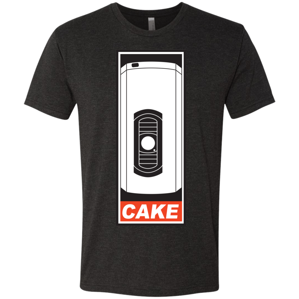 T-Shirts Vintage Black / Small Cake is a Lie Men's Triblend T-Shirt