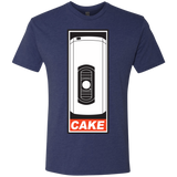 T-Shirts Vintage Navy / Small Cake is a Lie Men's Triblend T-Shirt