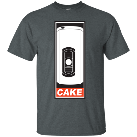 T-Shirts Dark Heather / Small Cake is a Lie T-Shirt