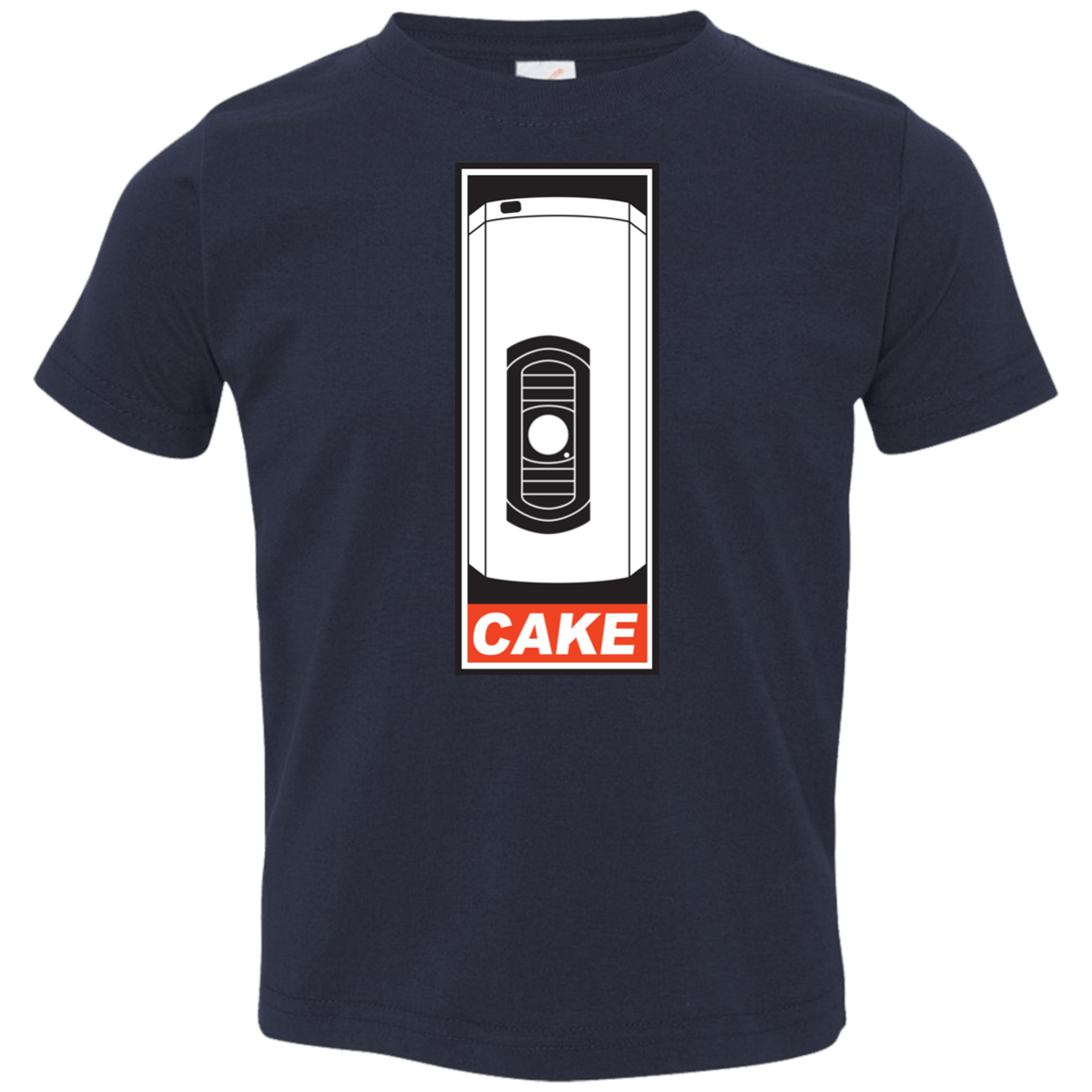 T-Shirts Navy / 2T Cake is a Lie Toddler Premium T-Shirt