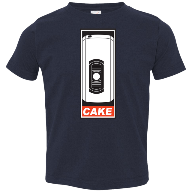 T-Shirts Navy / 2T Cake is a Lie Toddler Premium T-Shirt