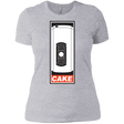 T-Shirts Heather Grey / X-Small Cake is a Lie Women's Premium T-Shirt