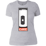 T-Shirts Heather Grey / X-Small Cake is a Lie Women's Premium T-Shirt