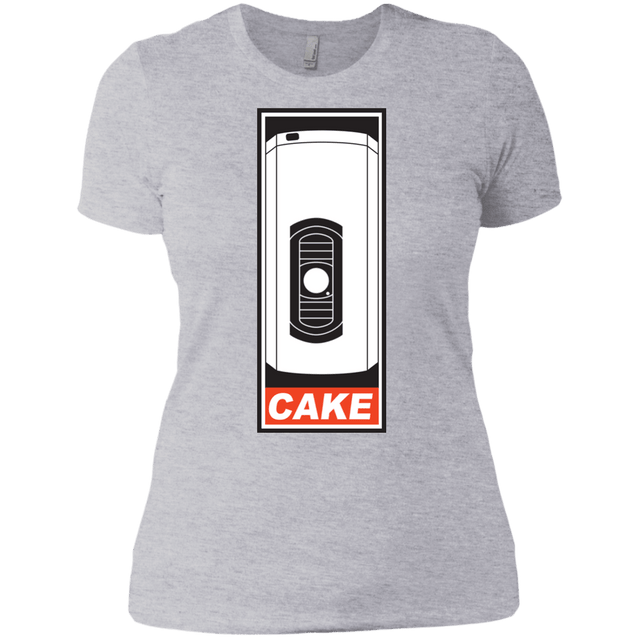 T-Shirts Heather Grey / X-Small Cake is a Lie Women's Premium T-Shirt