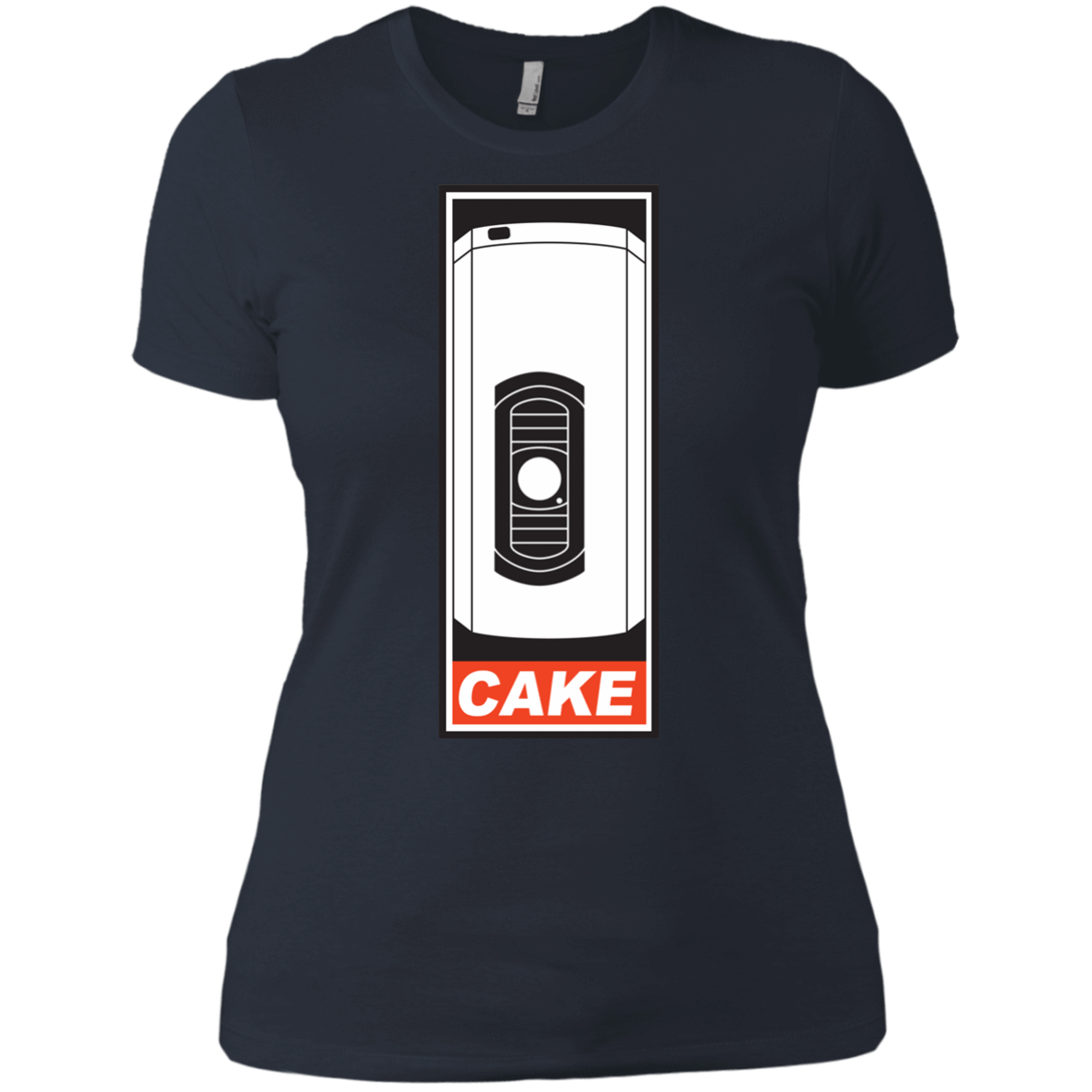 T-Shirts Indigo / X-Small Cake is a Lie Women's Premium T-Shirt