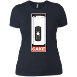 T-Shirts Indigo / X-Small Cake is a Lie Women's Premium T-Shirt