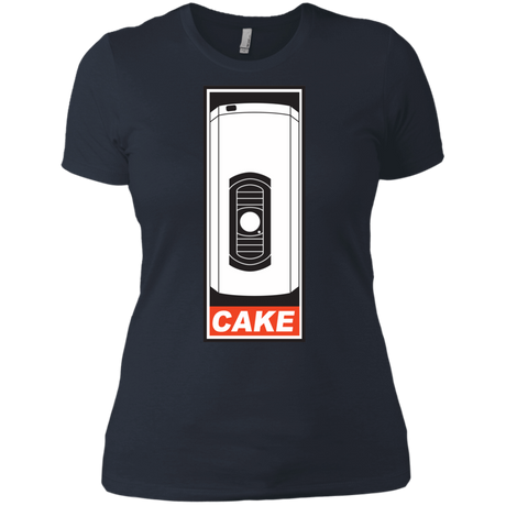 T-Shirts Indigo / X-Small Cake is a Lie Women's Premium T-Shirt