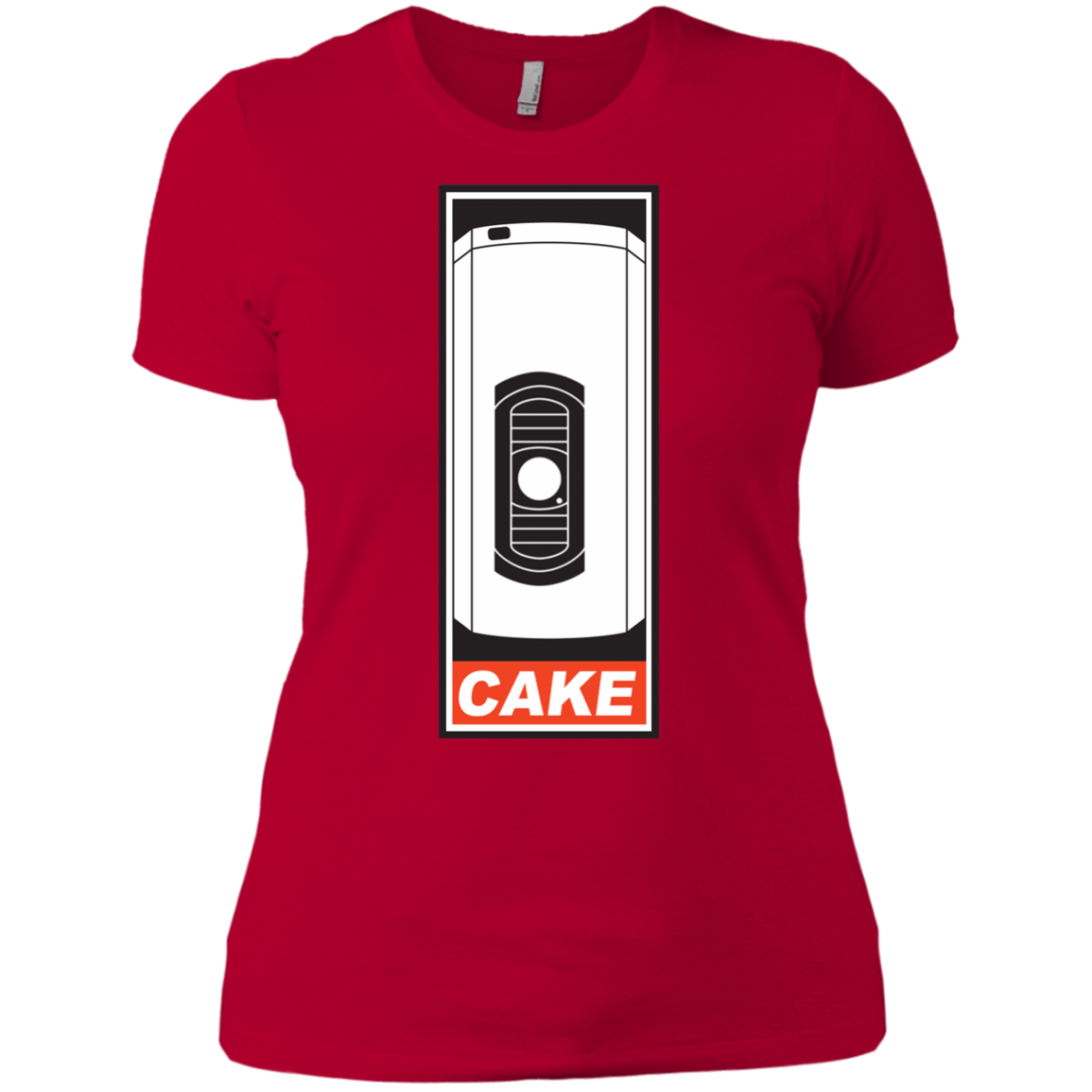 T-Shirts Red / X-Small Cake is a Lie Women's Premium T-Shirt