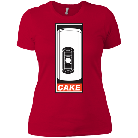 T-Shirts Red / X-Small Cake is a Lie Women's Premium T-Shirt