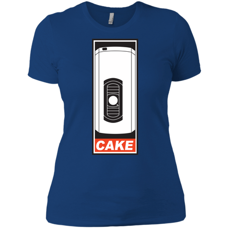 T-Shirts Royal / X-Small Cake is a Lie Women's Premium T-Shirt
