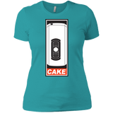 T-Shirts Tahiti Blue / X-Small Cake is a Lie Women's Premium T-Shirt