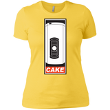 T-Shirts Vibrant Yellow / X-Small Cake is a Lie Women's Premium T-Shirt