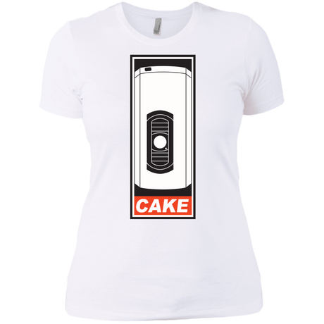 T-Shirts White / X-Small Cake is a Lie Women's Premium T-Shirt