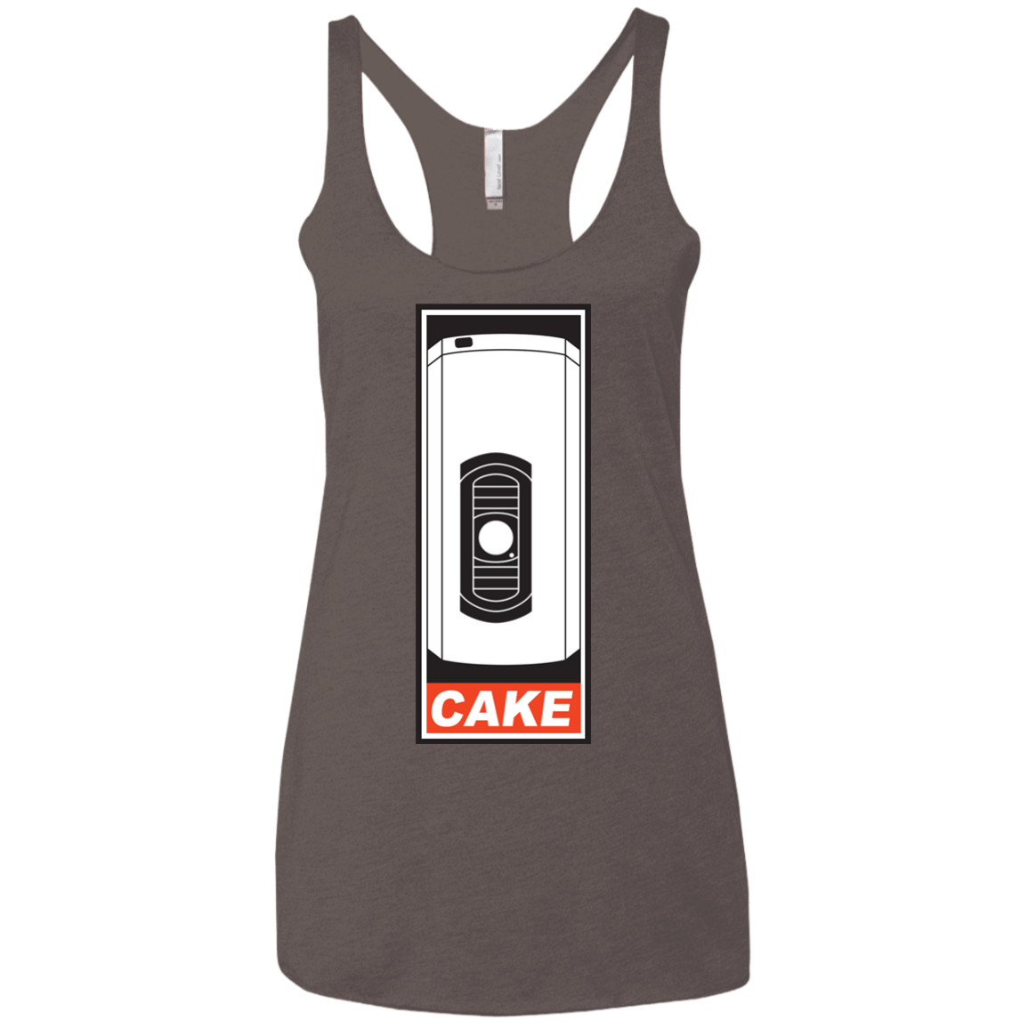 T-Shirts Macchiato / X-Small Cake is a Lie Women's Triblend Racerback Tank