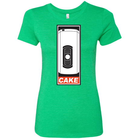 T-Shirts Envy / Small Cake is a Lie Women's Triblend T-Shirt